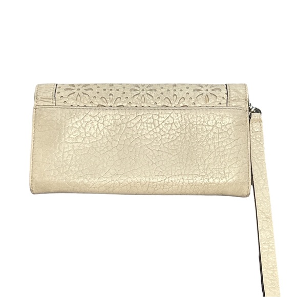 KATE SPADE women's leather romy perri lane daisy bubble cut wallet in cremadevie - Picture 5 of 5
